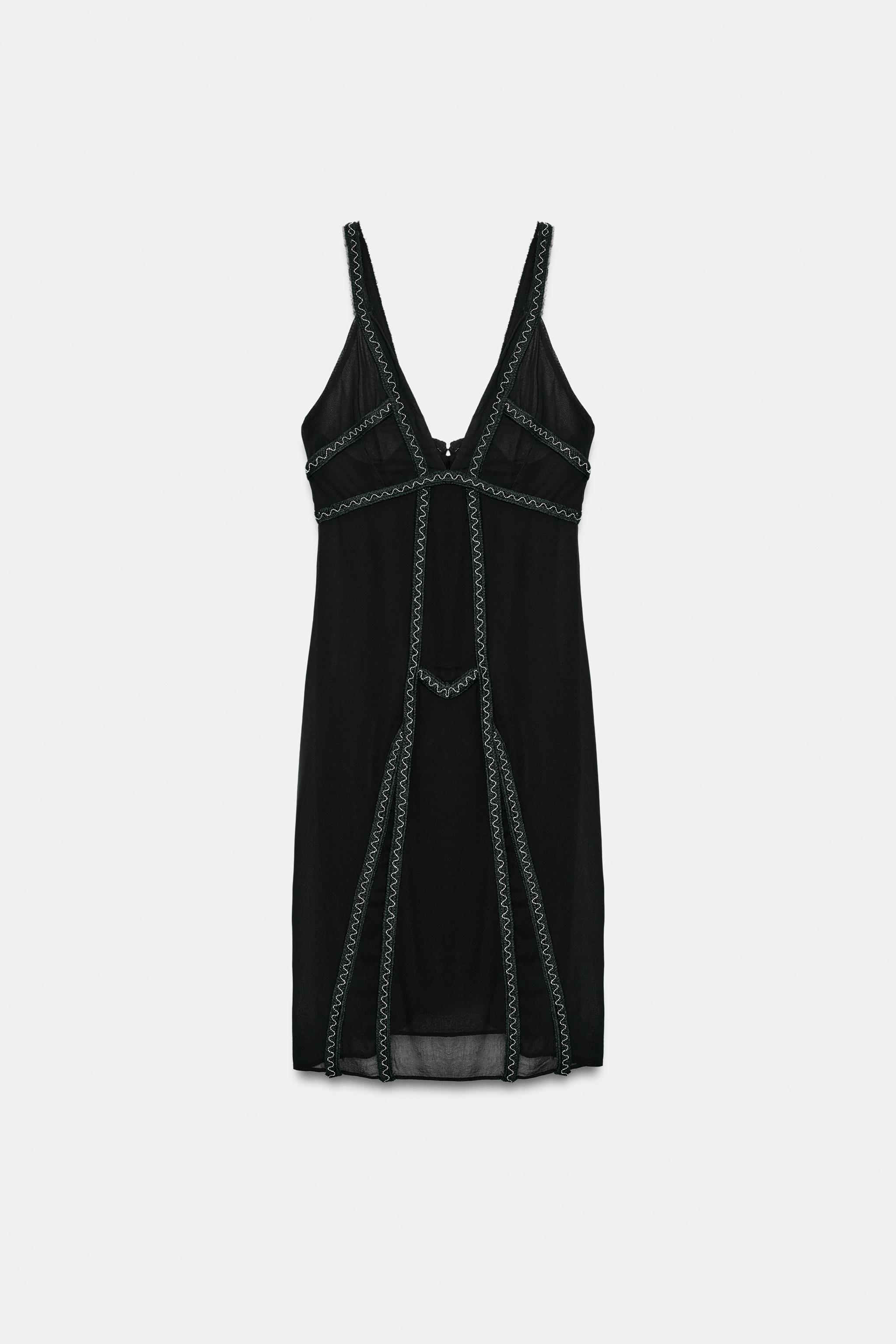 ZW COLLECTION EMBROIDERED BEADED DRESS